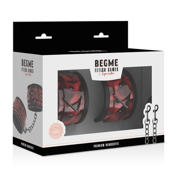 BEGME - RED EDITION PREMIUM HANDCUFFS WITH NEOPRENE LINING 8